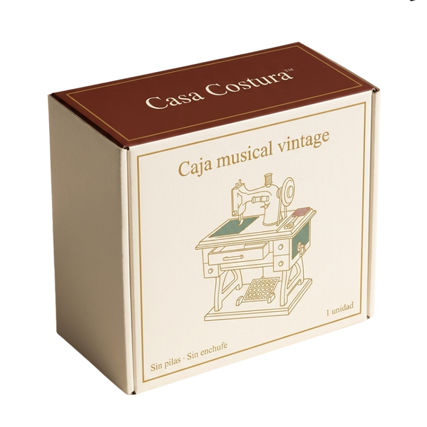Caja De Música Vintage Maquina De Coser 2.0