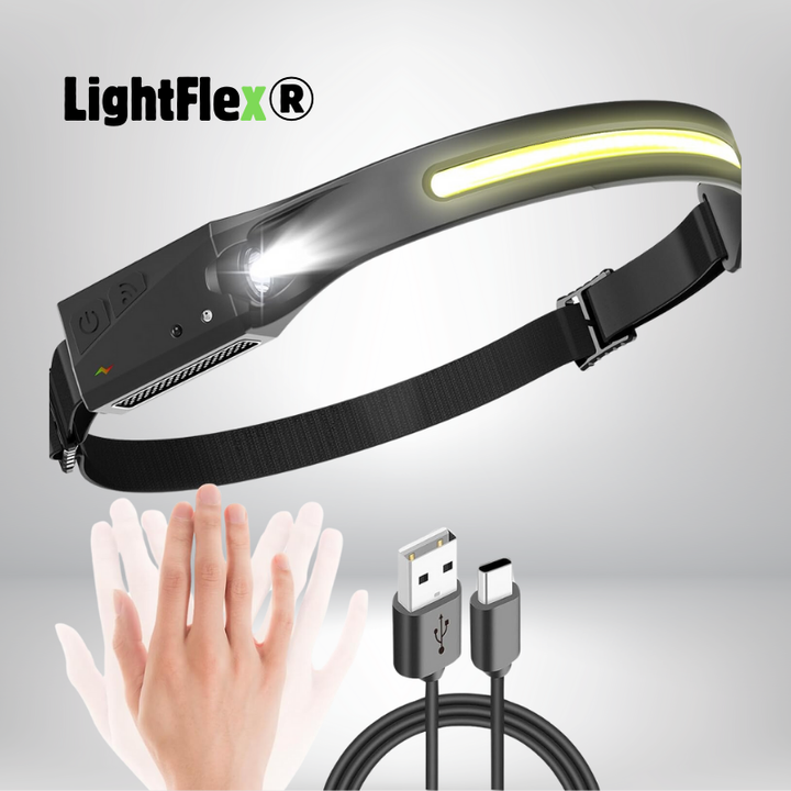 LightFlex® Linterna Frontal LED con sensor movimiento