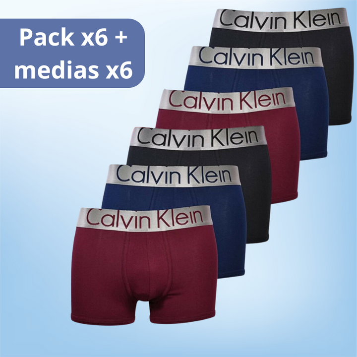 Calvin Klein® Interiores en Microfibra X6 + Medias Gratis X6