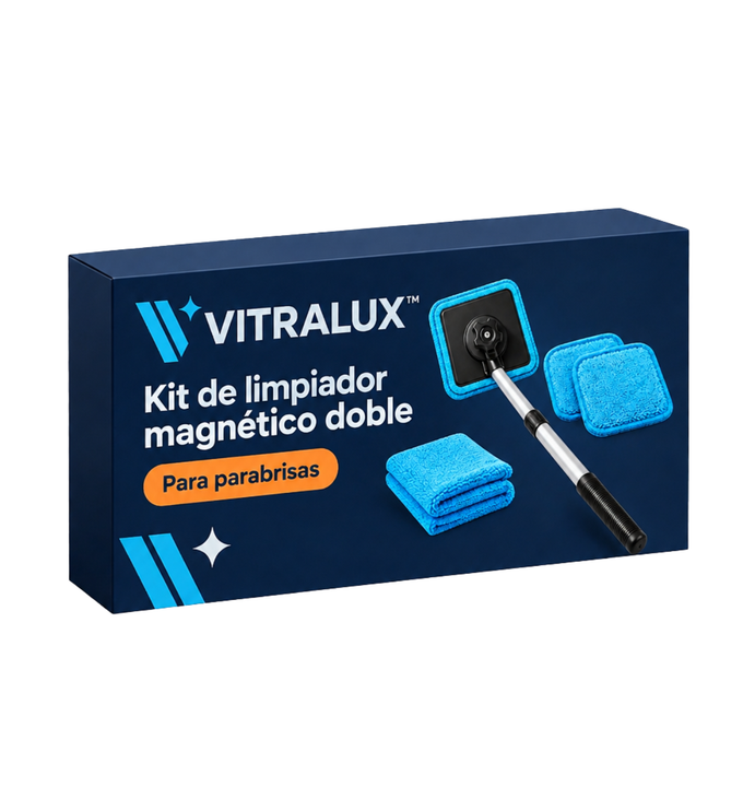Kit De Limpiador Magnético Doble Para Parabrisas