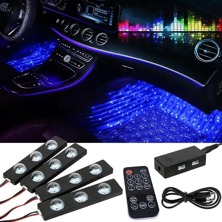 Kit De Iluminacion De Interior Para Auto